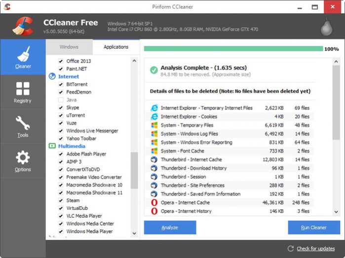 Программа CCleaner