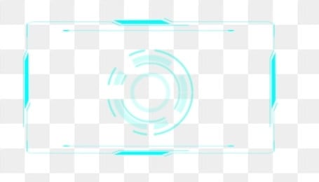 синяя рамка для текста в стиле хай тек прозрачная, высокотехнологичный, коробка, прохладно PNG и PSD