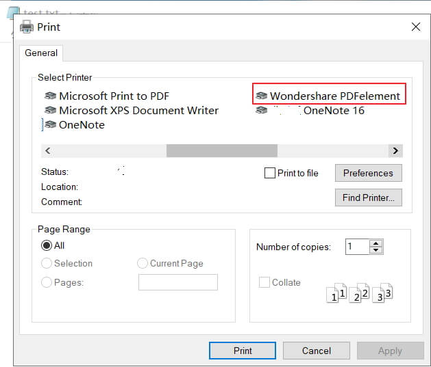 how to convert txt to pdf