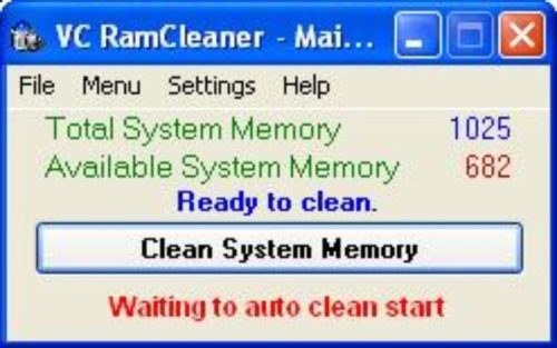 Программа VC RamCleaner