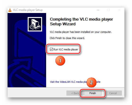 vlc_установка_завершение установки