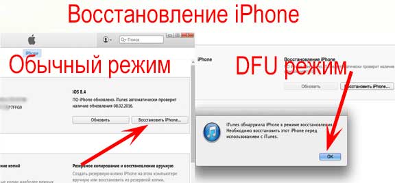 Успешное подключение iPhone к iTunes для восстановления iOS