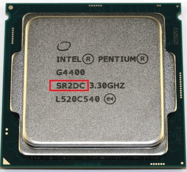 sSpec Number процессора Intel.