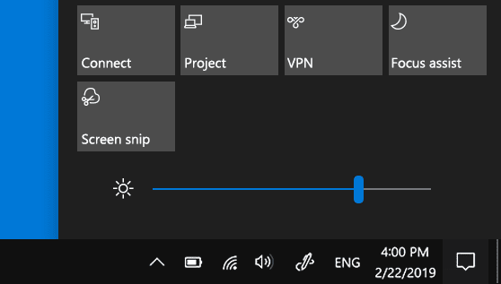 Brightness Slider