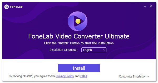 установка FoneLab Video Converter Ultimate