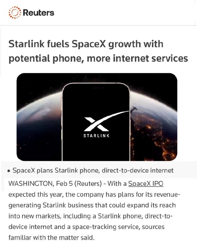 SpaceX опровергает разработку смартфонов: фокус на прямом подключении Starlink к мобильным телефонам chmklwmfcmeiepm1aafgyzlyui4aahxrqct2o0aauz7755.jpg